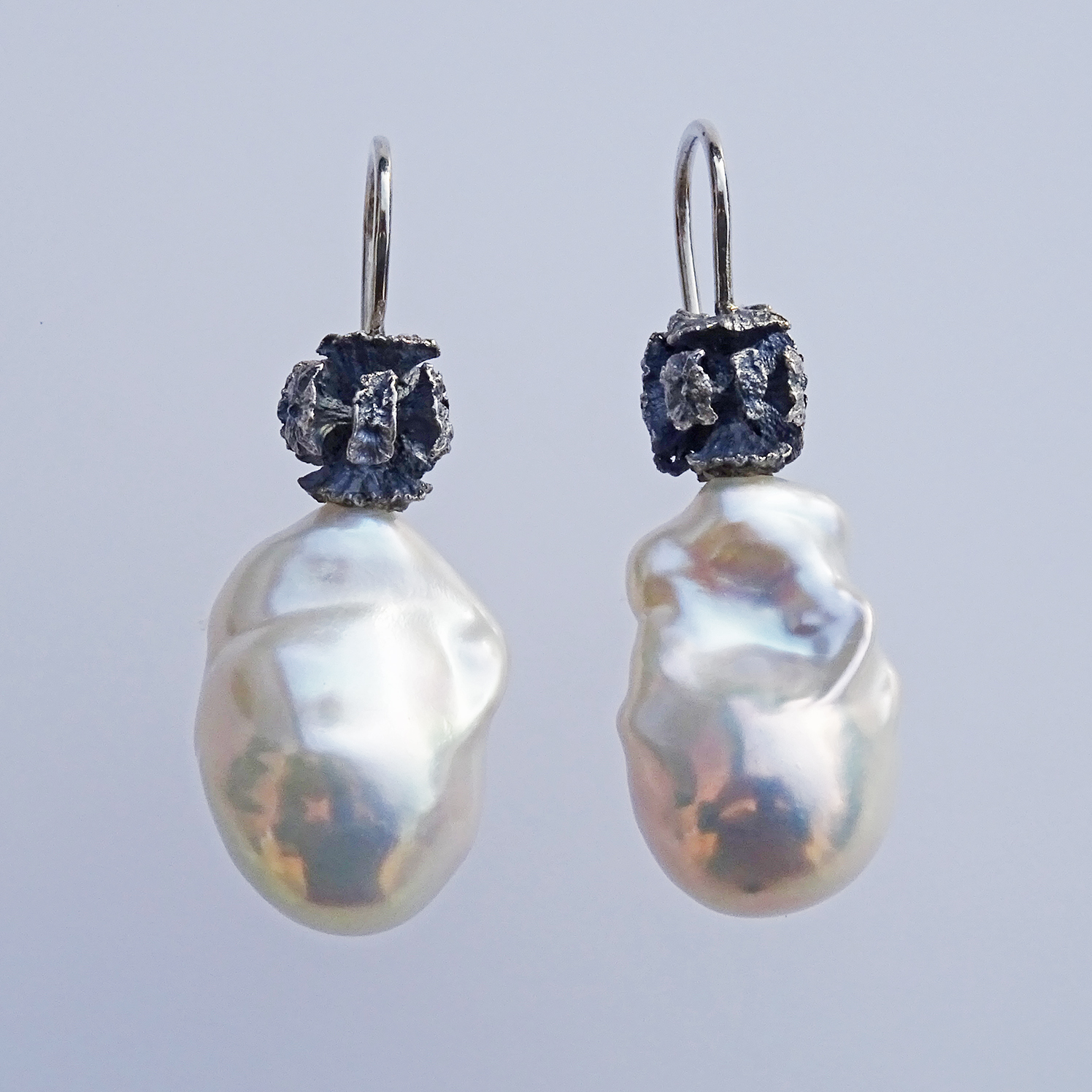 Ohrschmuck AG 925, Süßwasserperle