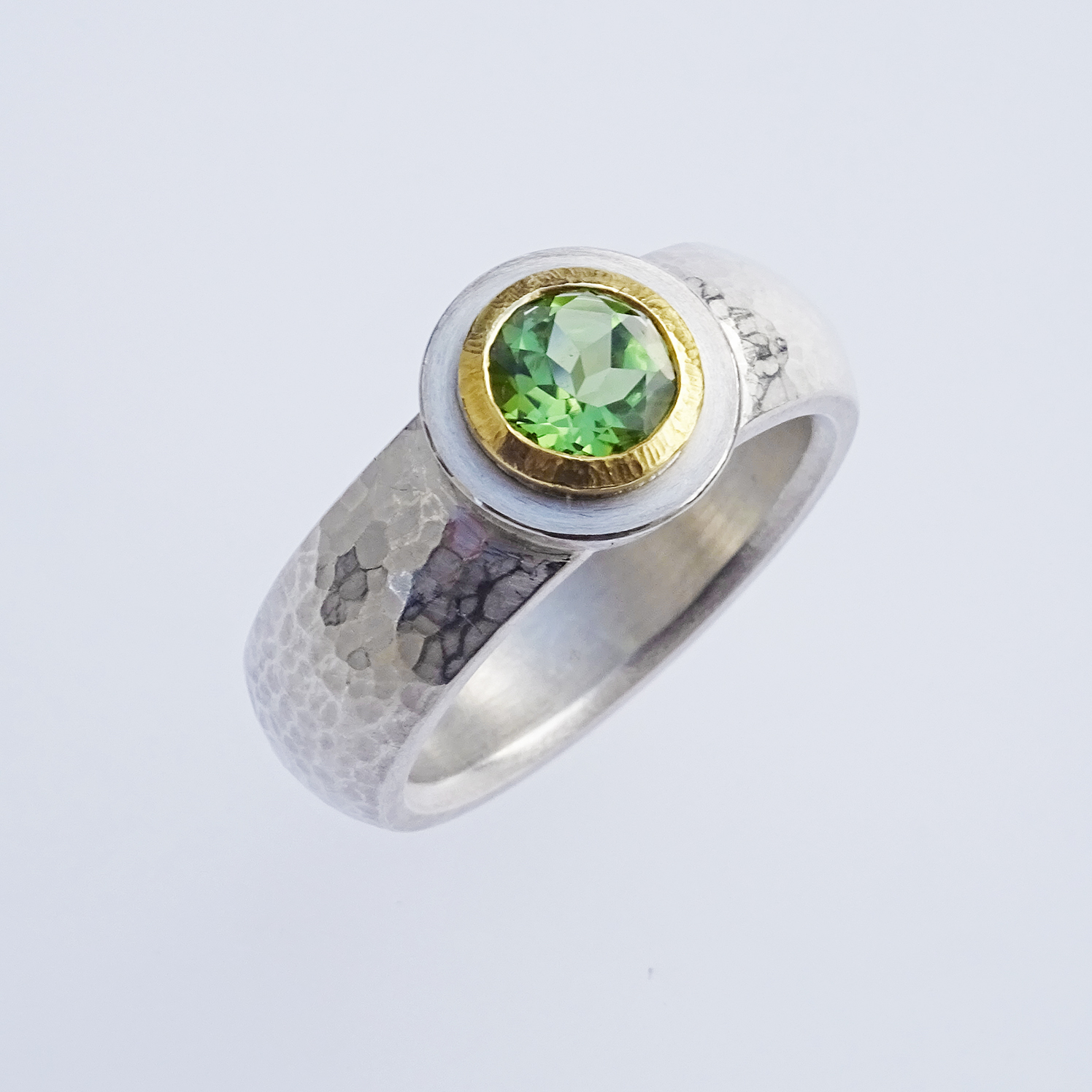 Ring AU 1000, AG 925, Peridot